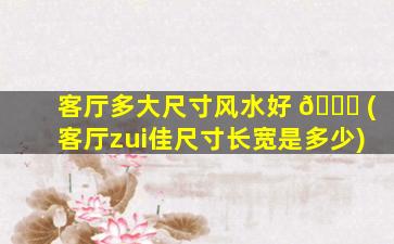 客厅多大尺寸风水好 🐒 (客厅zui
佳尺寸长宽是多少)